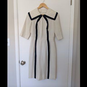 Vintage Oleg Cassini sailor dress, size small